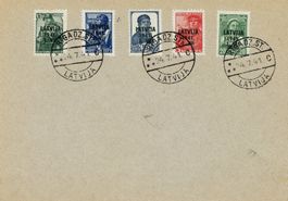 Lettland - deutsche Besatzung 1941- Blankoumschlag