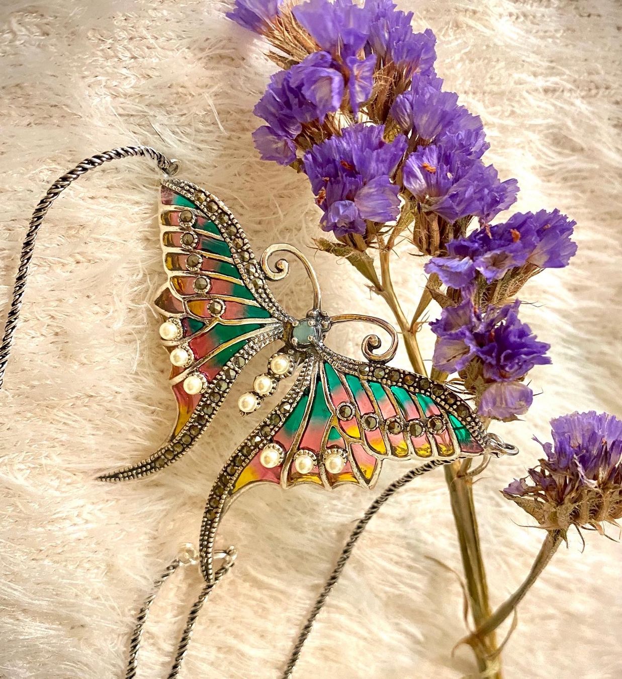 Ketten: Halskette Libelle 925 Sterling Silver mit Smaragd – Neu (gemäss Beschreibung) aus Zürich von LIBELLA13 3