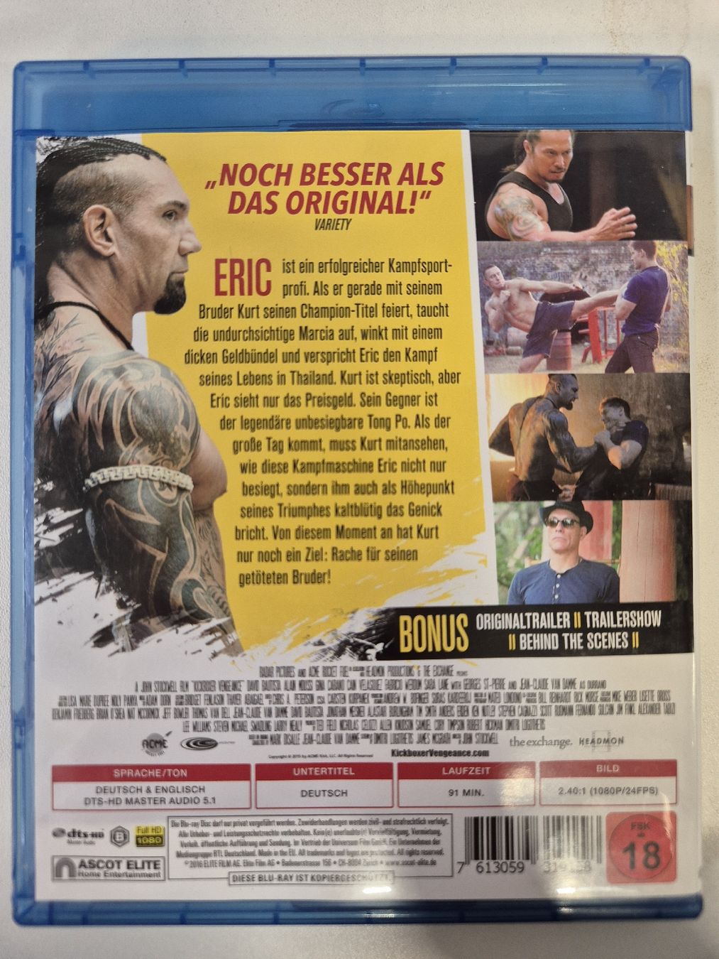 Tutti i DVDs: Kickboxer - die Vergeltung Blu-Ray – Usato da Lindau venduto da Hammy0740 1