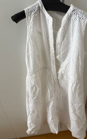 Kleid ärmellos weiss, Gr. M, ungetragen