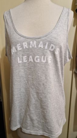 Chicorée Tank Top Gr. XL "Mermaids League" grau