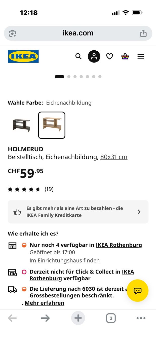 Ikea Tische: Ikea Beisteltisch – Gebraucht aus Ebikon von Jascha0 3