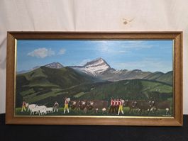 appenzeller Sennenbild signiert Chr. Wetsch 1975 46