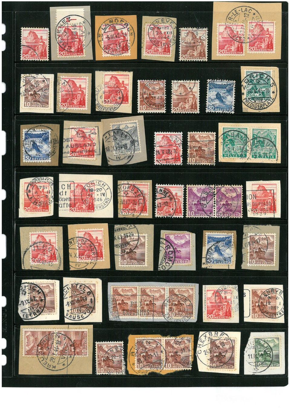 Tous les timbres: Briefmarken Schweiz – D'occasion à Oberuzwil par Nero9242 5