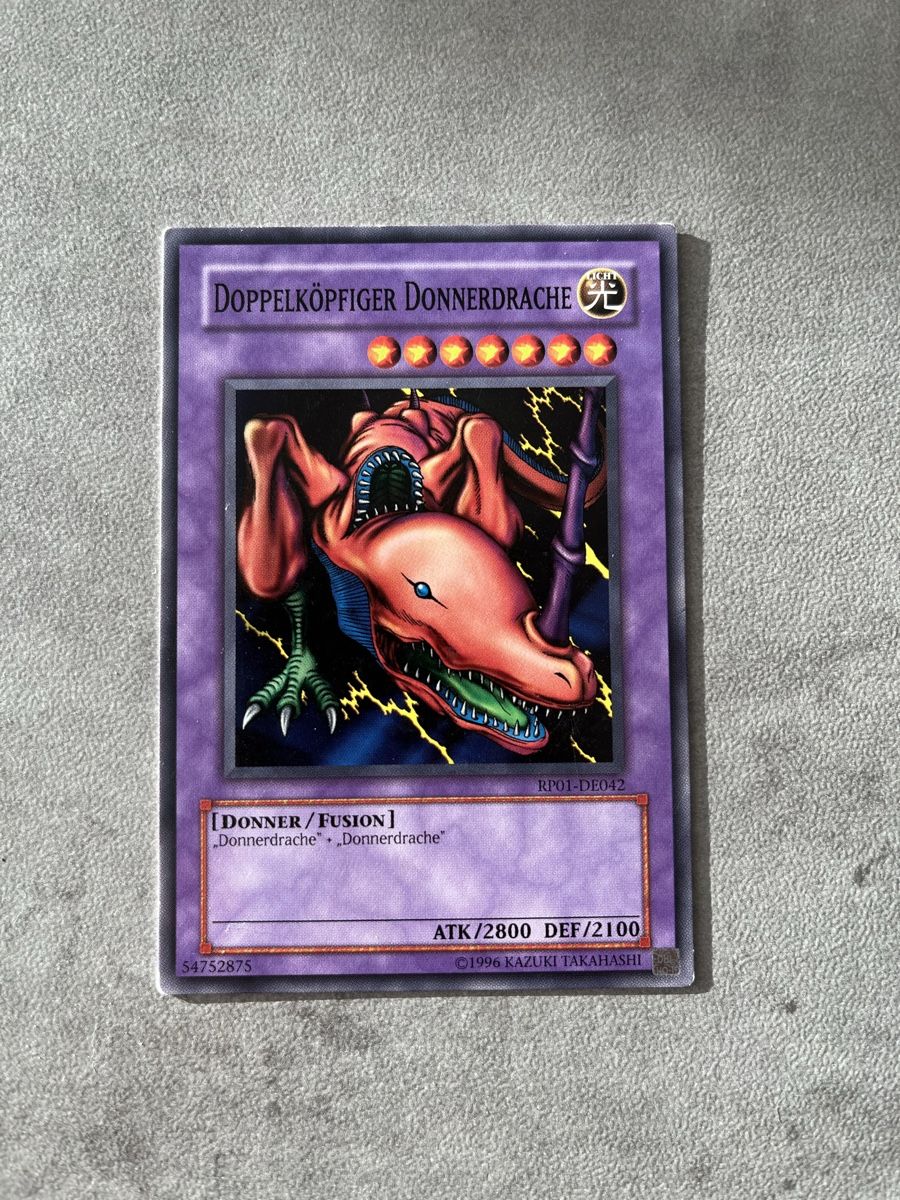 Yugioh Carte collezionabili: Doppelköpfiger Donnerdrache (RP01-DE042), Common – Usato da Gränichen venduto da Pauli94