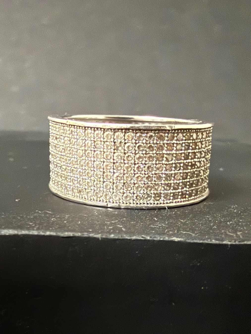 Ringe: Silber Ring mit Zirkonia Pave 925 – Gebraucht aus Spiegel b. Bern von Rogger72