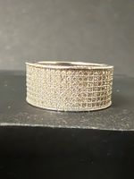 Silber Ring mit Zirkonia Pave 925