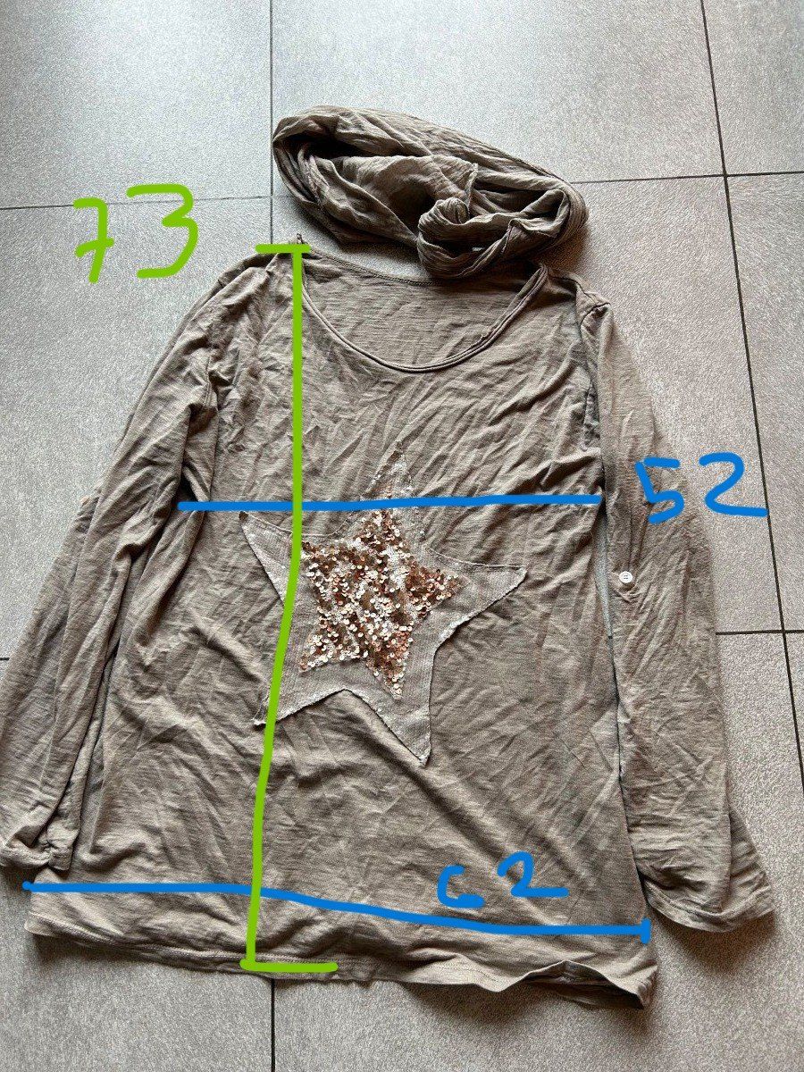 T-shirt: Shirt langarm étoile avec écharpe GR. M – Nuovo (secondo la descrizione) da Arbedo venduto da nadia1973 6