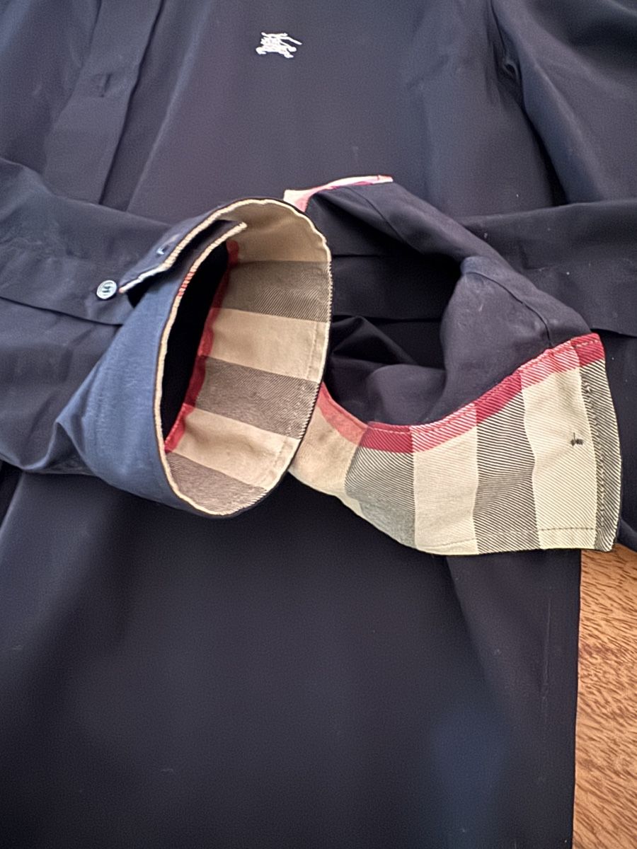Burberry Camicie: Burberry Hemd Herren Schwarz Gr. M – Usato da Glattpark(Opfikon) venduto da Pink1919 1