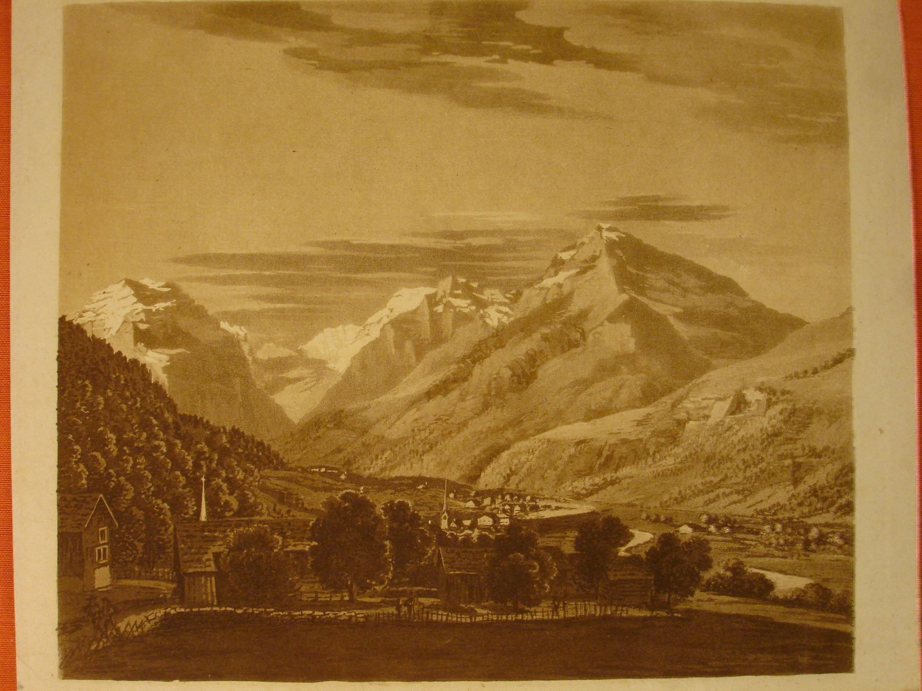 Stiche: LINTHAL, AQUATINTA UM 1850 – Gebraucht aus Grüningen von Kartensammler 1