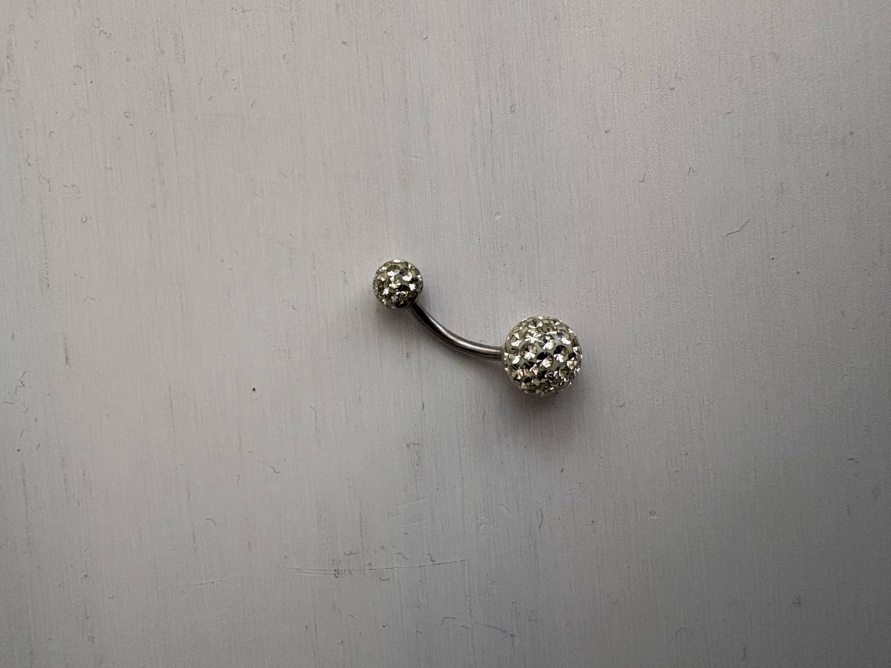 Gioielli per piercing: Bauchnabelpiercing mit Strass Kugeln - Sommer Look! – Usato da St.Gallen venduto da Bigdisch
