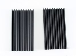 Kühlkörper Paar, Aluminium, schwarz, ideal für Bastler