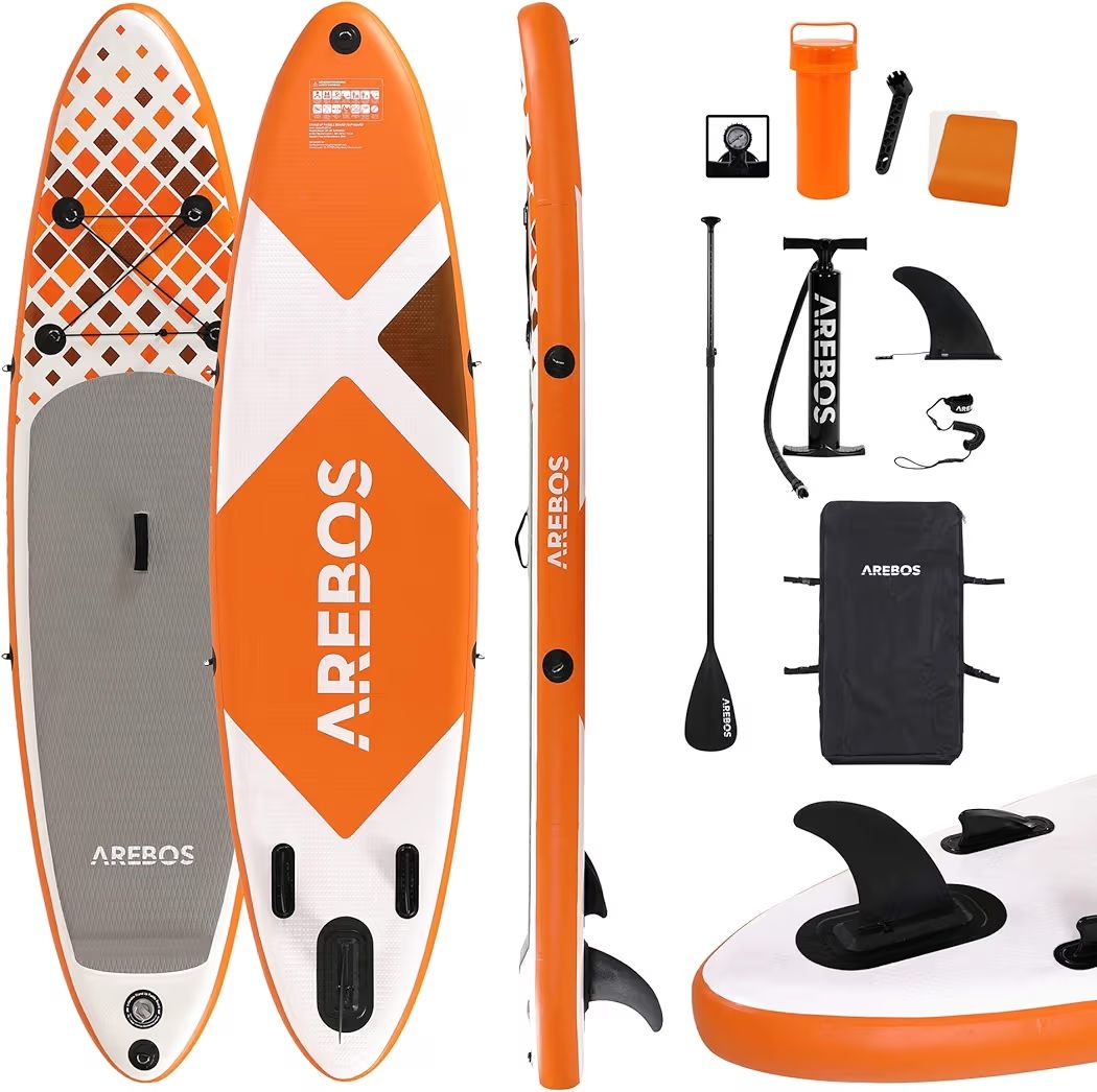 Surfboards & Schwimmbrette: Stand UP Paddle Board 300cm Orange – Neu (gemäss Beschreibung) aus Nebikon von warendiscount 1