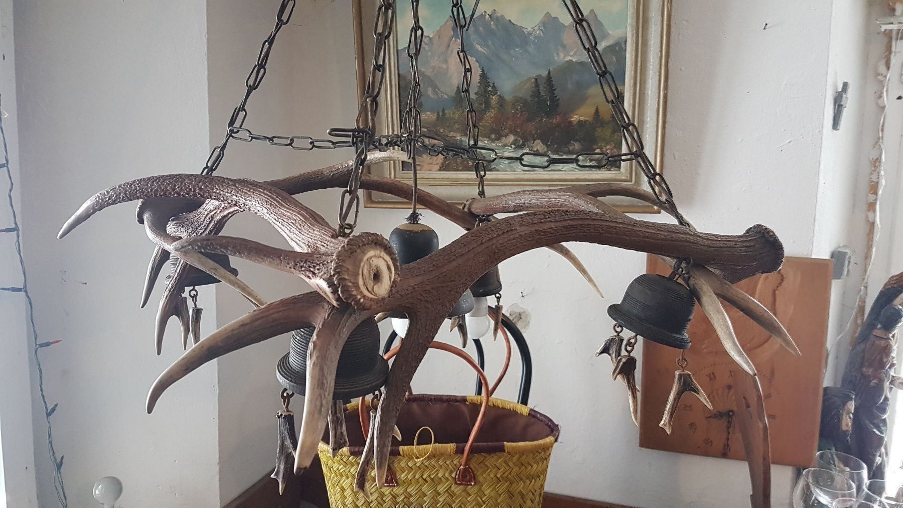 Lampade: Hirschhornlampe – Usato da Sils im Domleschg venduto da platin01 1