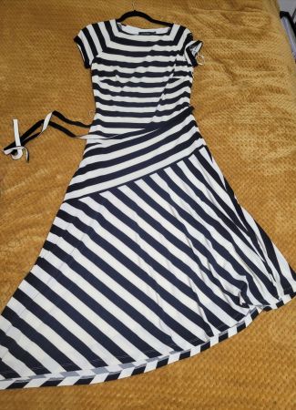 Lauren Ralph Lauren Sommerkleid, gestreift, Gr. 6 USA