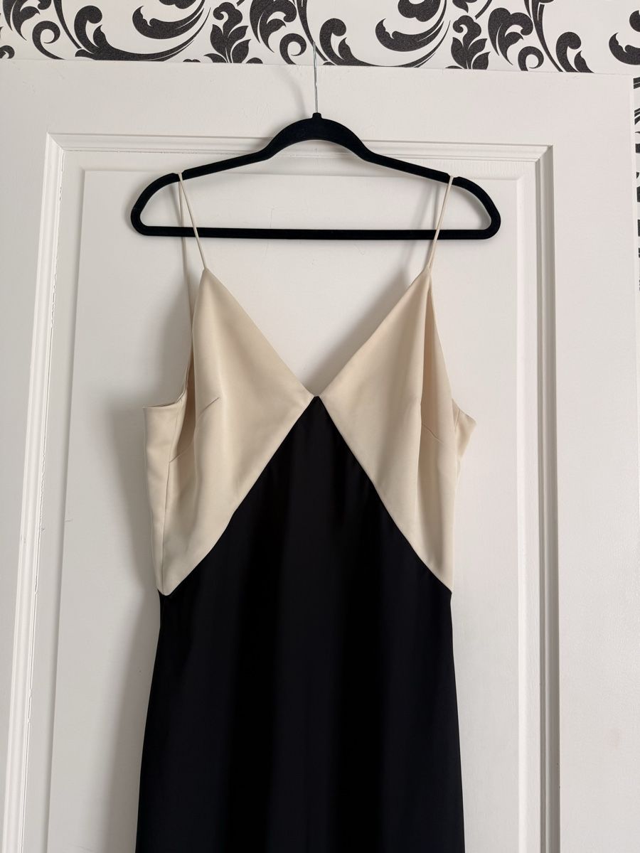 Mango Kleider: Mango Long Dress Black Beige  – Neu (gemäss Beschreibung) aus Corsier-sur-Vevey von Kristina.Nova 3