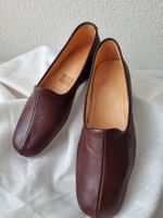 Hausschuhe für Herren aus Leder/mit Fersenkappe Braun N°42