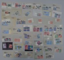 45 Tüten mit vielen Briefmarken mit ET-Stempel, ABO-Ware.