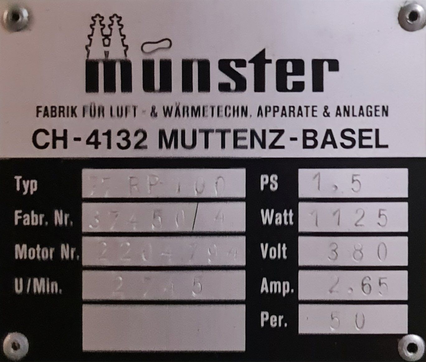 Aspirapolveri & Accessori: Aspiration Munster – Usato da Bulle venduto da Morand_Machines 1