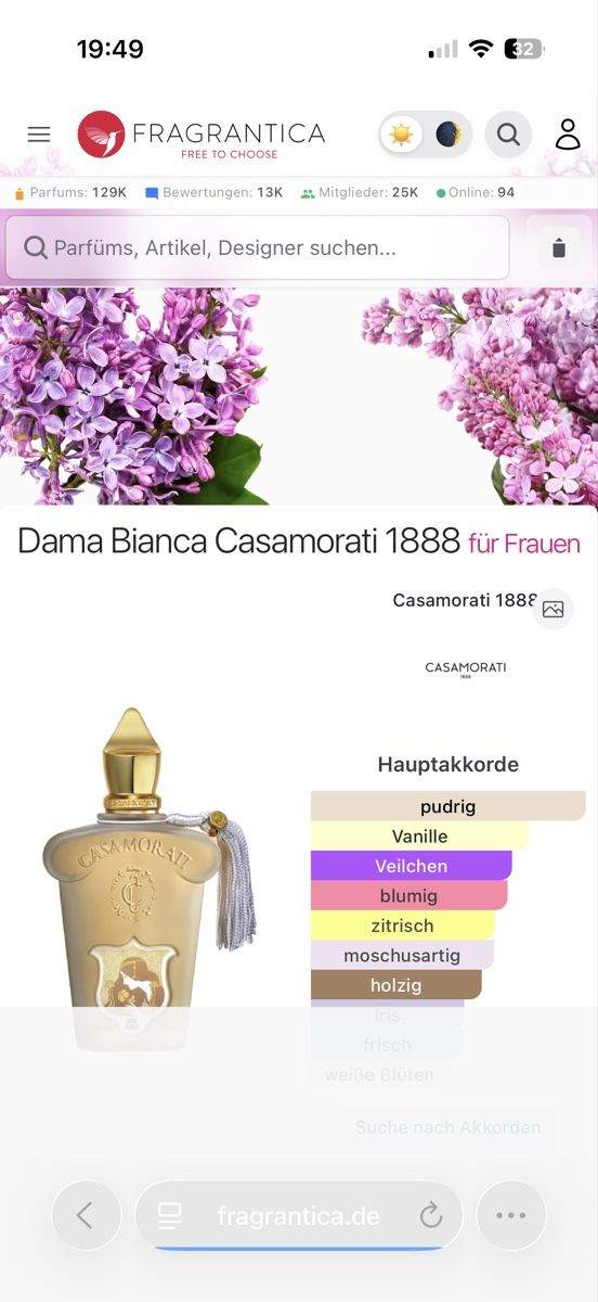 Xerjoff Profumi & Eau de Toilette: Casamorati Dama Bianca, 2 ml – Usato da Sursee venduto da nst_czk2 1