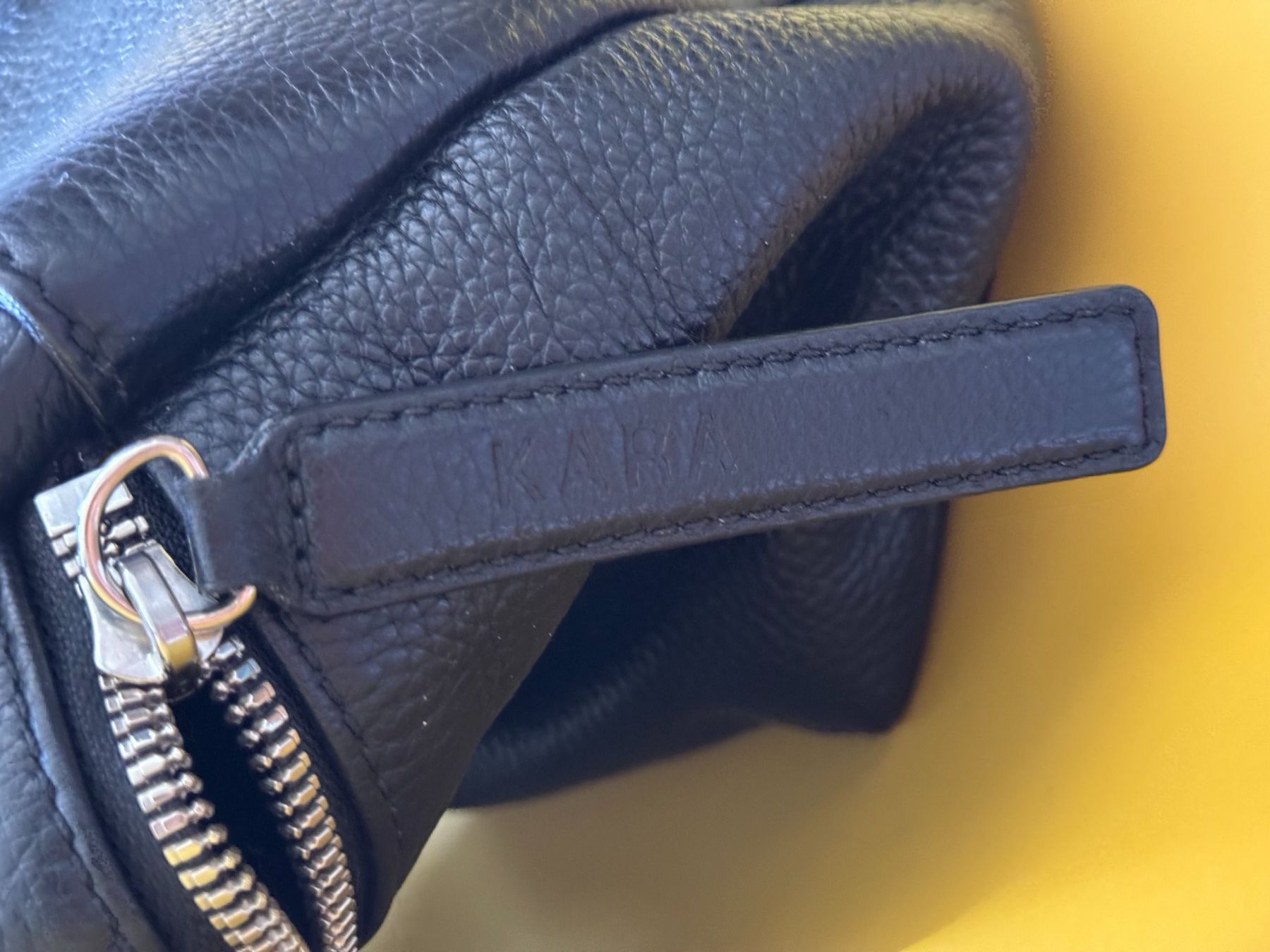 Zaini: Schwarzer Lederrucksack, KARA mini – Usato da Onex venduto da Joliechose6 2