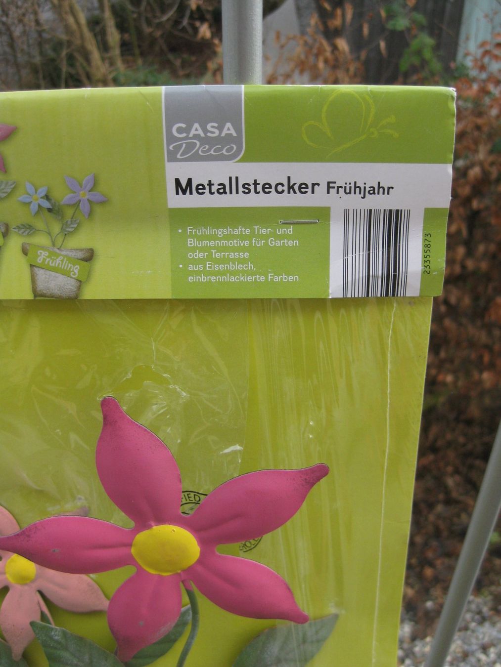 Tutte le decorazioni: Schöne Metall Frühlingseinstecker Willkommen – Nuovo e nell'imballaggio originale da Romanshorn venduto da Wazoohandlung 1