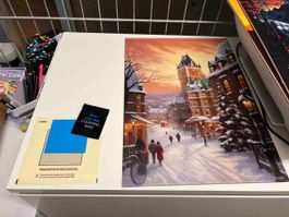 Displate "Winter Village" Wandbild 45x30cm neuwertig