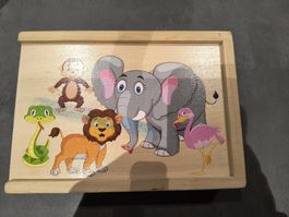 Tierdomino, Domino Holz Kinderspielzeug ab 3 Jahren