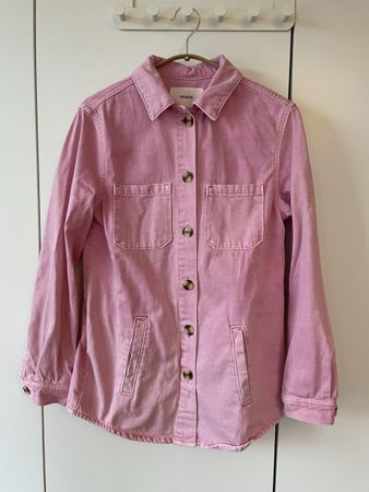 Promod Hemdjacke/Overshirt Gr. XS, Rosa, Baumwolle
