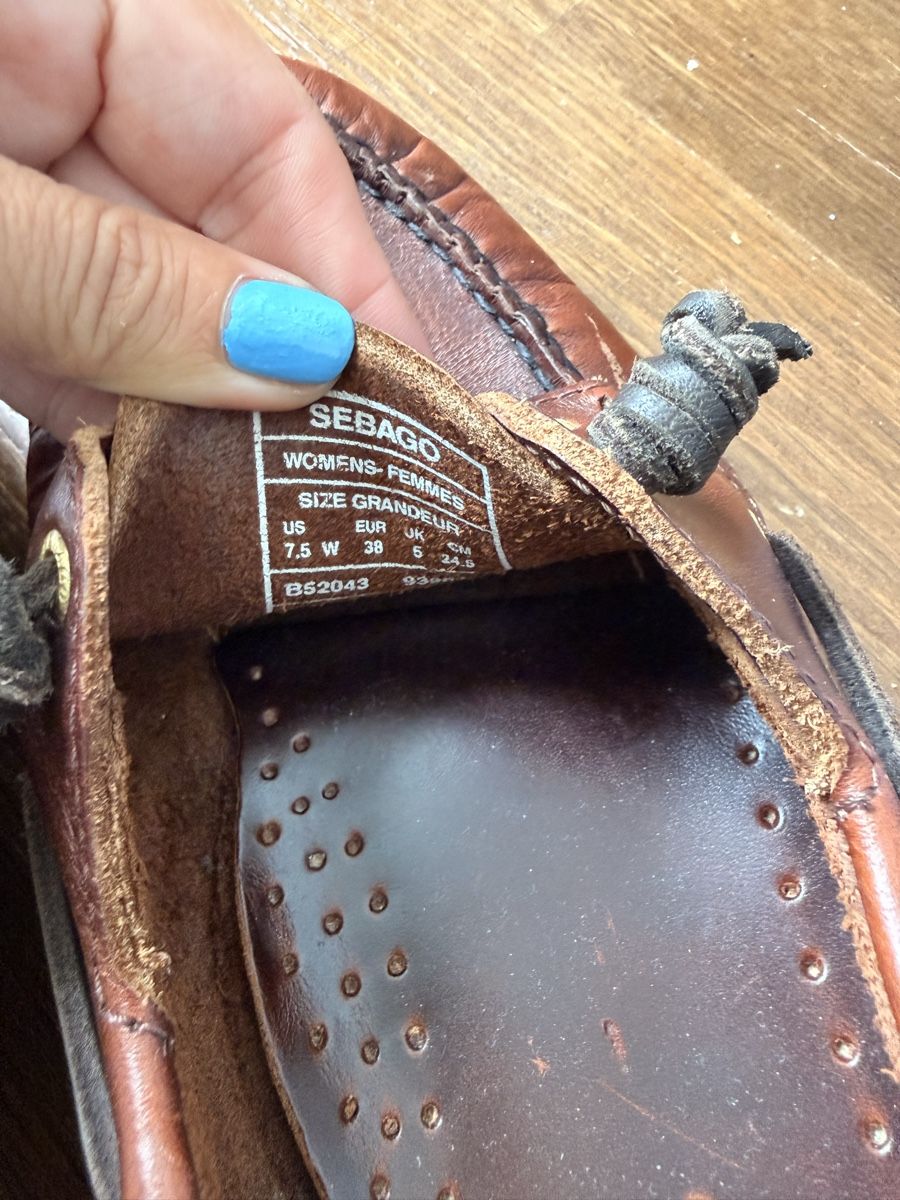 Scarpe da donna: Sebago Schooner Oiled Waxy Leather Deck Shoe Size 38 – Usato da Uerikon venduto da kpr_t5k2 4