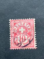Schweiz 1883 Ziffern 10 ABART 61.1.02 Vollstempel
