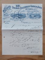 Alte Rechnung Briefkopf Lithographie Thayngen 1898