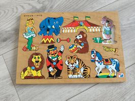 Holzsteckpuzzle Zirkus