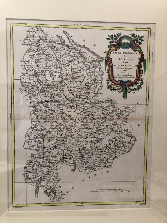 carta geografica est della Svizzera di Antonio Zatta 1781 2