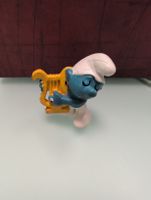Figurine Schtroumpf Musicien Harpe Vintage Années 80's