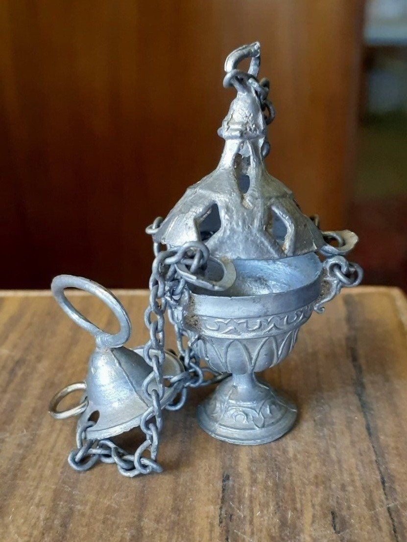 Statuette: Weihrauchfass sakral Miniatur antik – Usato da Mörschwil venduto da antiksalon 3