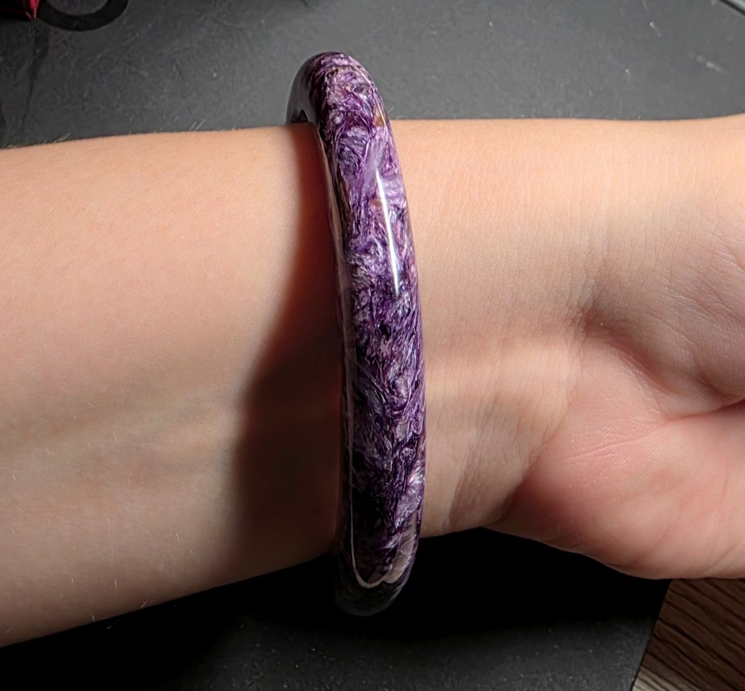 Mineralien & Heilsteine: 💜✨Charoit Armreif Naturstein AAA✨💜 – Neu und originalverpackt aus Matzingen von Shay_Crystalz 3