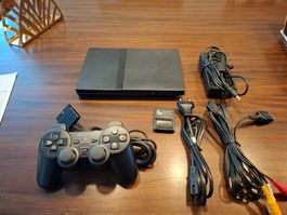 PS 2 slim Schwarz Set revidiert (refurbished) 2
