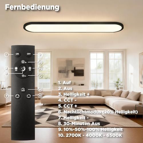 Kronleuchter & Deckenlampen: Deckenleuchte Fernbedienung 36W Dimmbar 2700K-6500K 4900lm – Neu und originalverpackt aus Hundwil von pac_6jh8 3