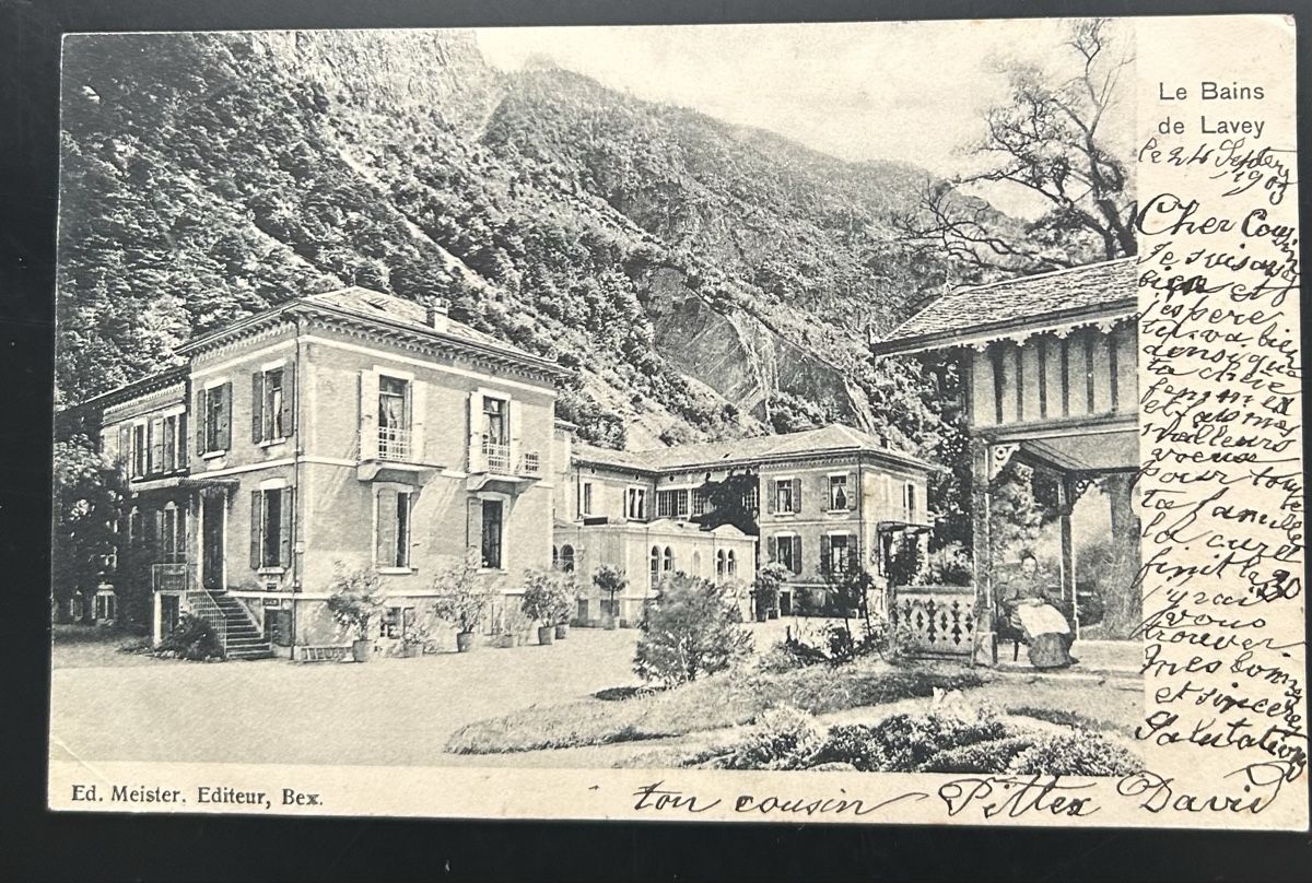 Cartoline postali: Le Bains de Lavey 1903 – Usato da Horw venduto da Tellbub