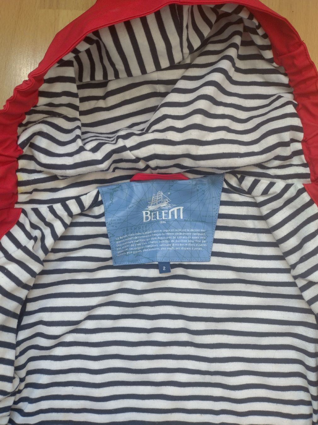 Giacche & Cappotti: Übergangsjacke Belem Rot mit Streifenmuster – Usato da Brig venduto da i1i_6r6t 4