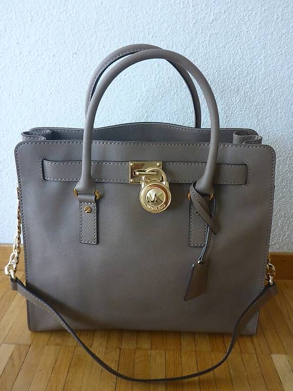 Michael Kors Borse da donna: Michael Kors Hamilton Tote taupe – Nuovo (secondo la descrizione) da Wettingen venduto da okatiki