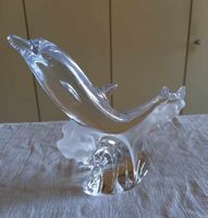 Kristall Delphin Dekofigur Glasfigur Briefbeschwerer