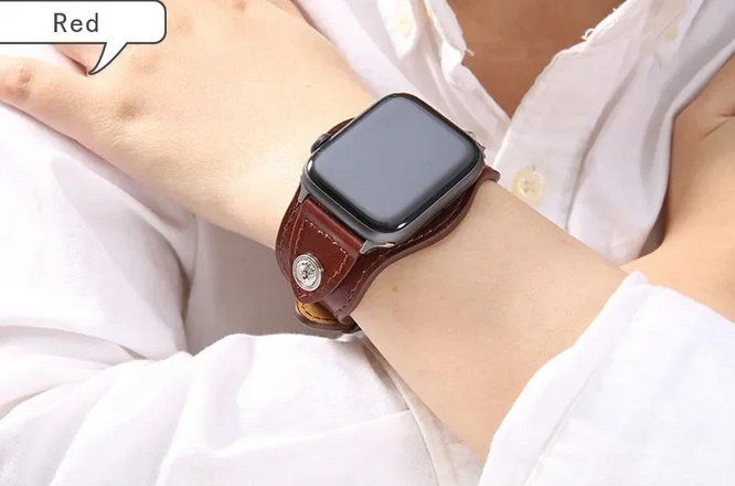 Apple Armbänder & -reifen: Armband PU-Leder Retro-Stil für Apple Watch 7 8 9 10 – Neu und originalverpackt aus Lausanne von WATCH-WORLD 4
