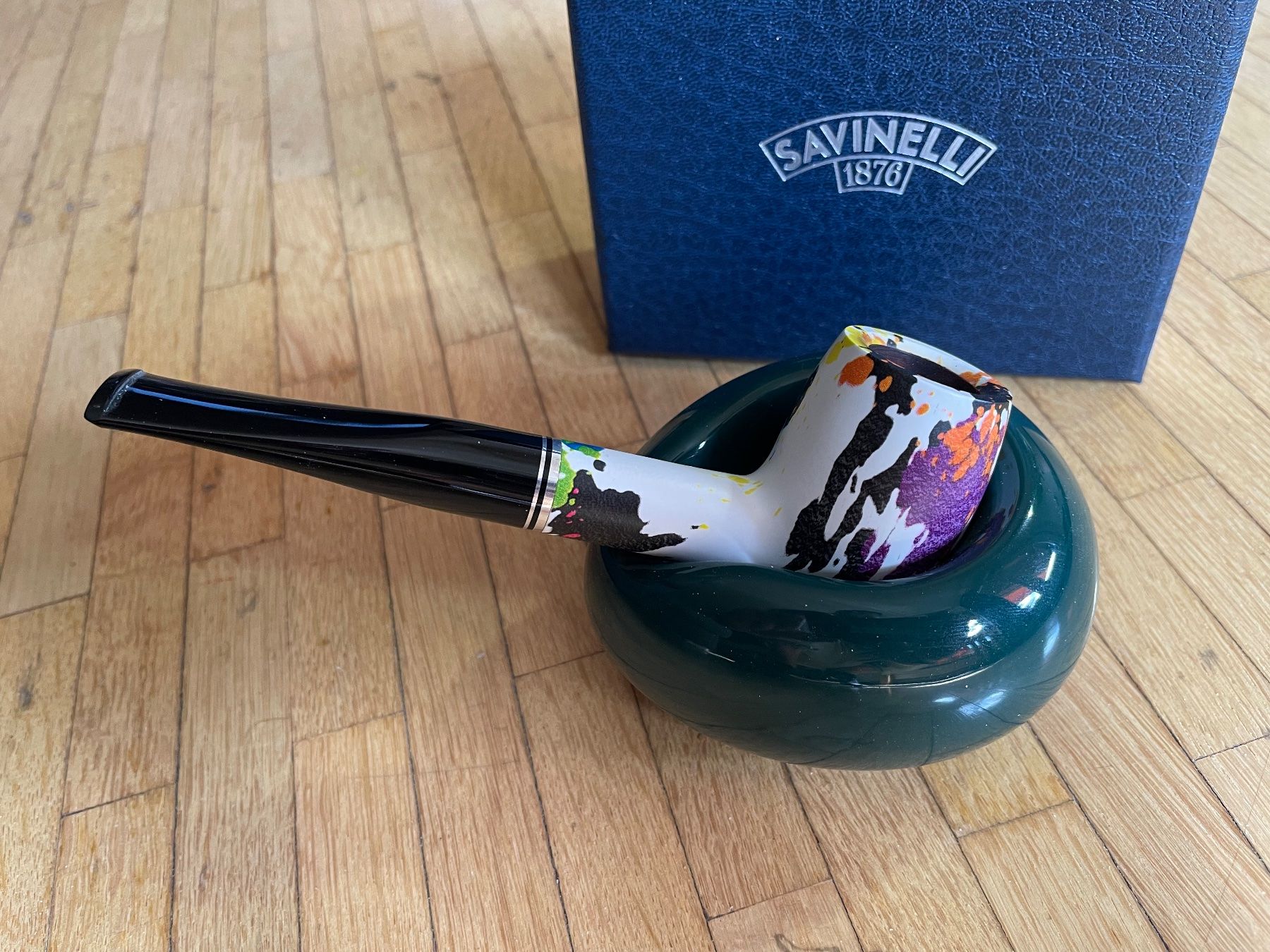 Pipe & Accessori: SAVINELLI PFEIFENSTÄNDER KERAMIK-GRÜN – Nuovo (secondo la descrizione) da Egg b. Zürich venduto da underworld 2