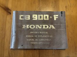 Honda cb 900 f manuel d’utilisateur