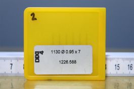 6x Bohrer VHM Dixi 1130, 0.95x7mm
