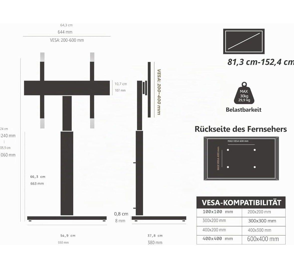 Fixations: Moderner TV Standfuss  – Neuf (Voir description) à Zürich par Lindagrace88 4