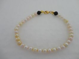 Aktion/ Armband - Zuchtperlen/Lava