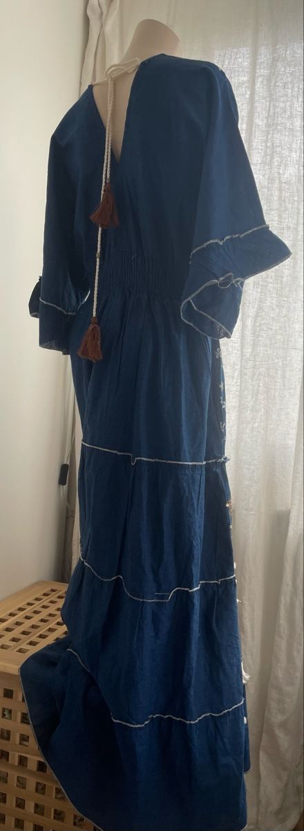 Vestiti: Tolles Boho Kleid, Denim-Jeanslook – Nuovo (secondo la descrizione) da Zürich venduto da Caracol1998 1